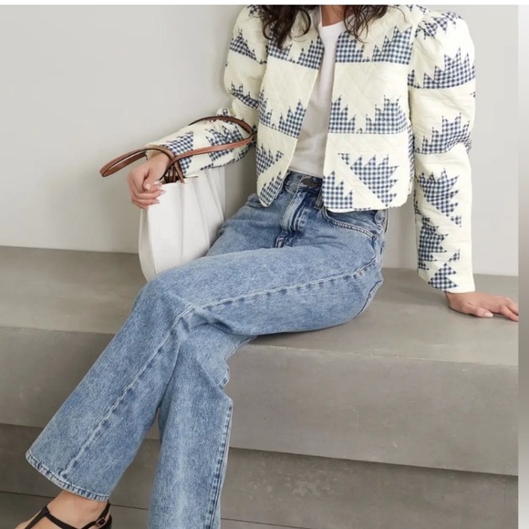 Sea NY Gloucester Quilted Cropped Puff Sleeve Jacket - Picture 2 of 5